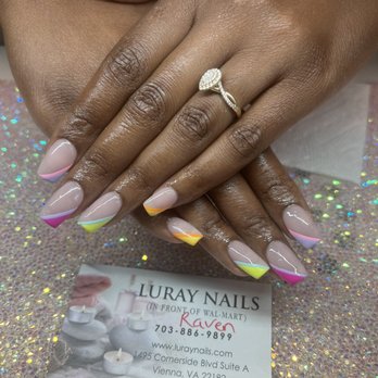 Luray Nails - Raven did such a beautiful job on my nails!!!! I showed her a picture of a design and she got it spot on - Nail Salons Near Me - Vienna, Virginia