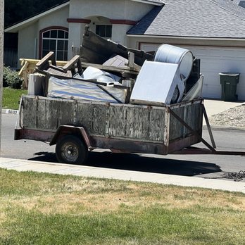 Gonzalez Exterior Services - All my junk loaded onto his trailer. - Pressure Washers Near Me Gonzalez Exterior Services - All my junk loaded onto his trailer. - Pressure Washers Near Me
