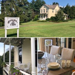 Black Creek Farm Bed & Breakfast - Our front lawn view, a rose pattern iron bistro on the front porch perfect.  For after tea or evening glass of wine.