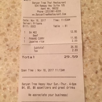 Banyan Tree - Thai Near Me - Kent, Washington Banyan Tree - Thai Near Me - Kent, Washington