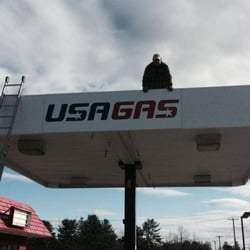 Signarama Saco - Gas Station Canopy. Our own design