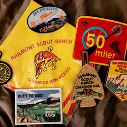 Philmont Scout Ranch - My son's patches and neckerchief from Philmont