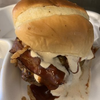 Monk's BBQ - The best burger on the menu - Barbeque Near Me - Purcellville, Virginia