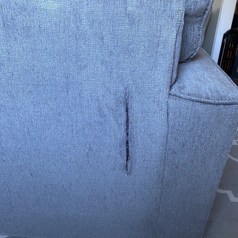 Ashley Store - 10" tear in brand new couch!! - Furniture Stores Near Me - Dublin, California Ashley Store - 10" tear in brand new couch!! - Furniture Stores Near Me - Dublin, California