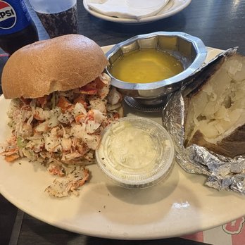 Randazzo's Clam Bar - STACKED Lobster Roll. W/ butta on the side! - Seafood Near Me - Brooklyn, New York Randazzo's Clam Bar - STACKED Lobster Roll. W/ butta on the side! - Seafood Near Me - Brooklyn, New York