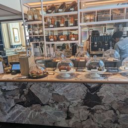a counter with food on it a counter with food on it