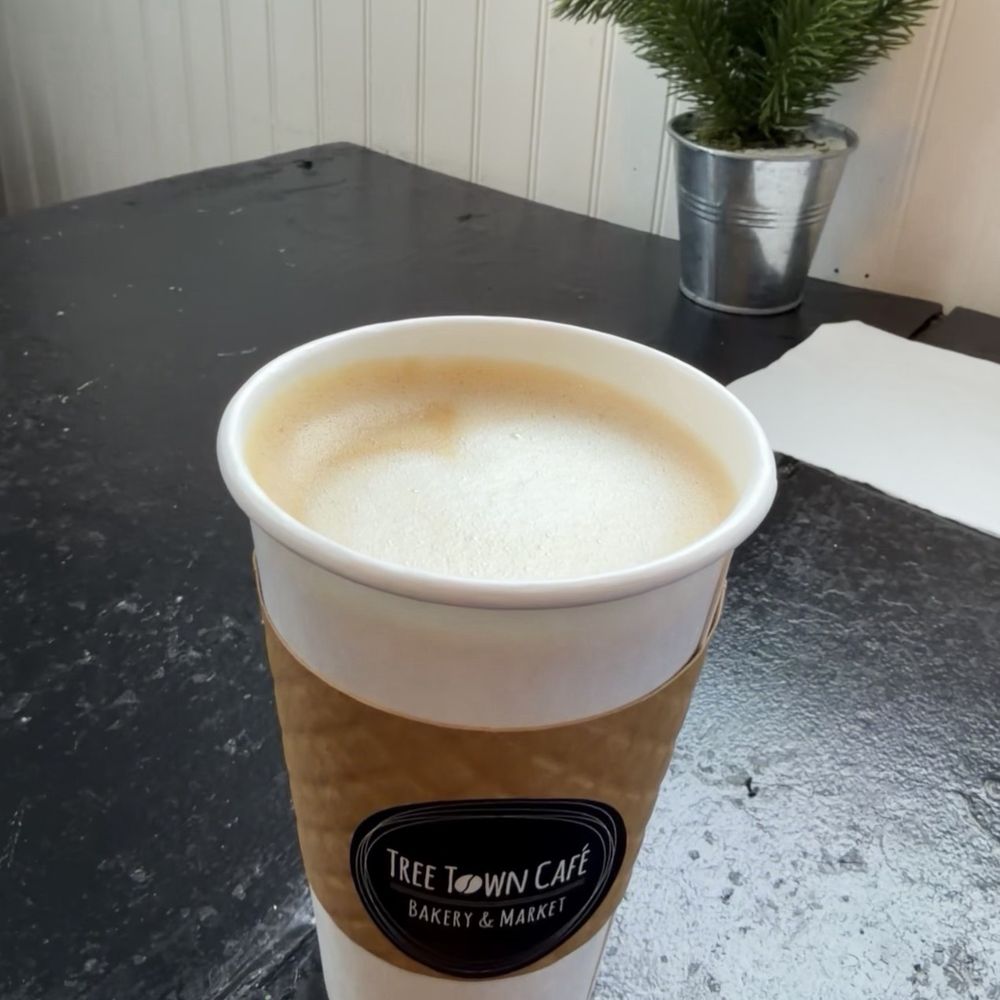 Tree Town Cafe - Raspberry coffee cake latte - Cafes Near Me - Rochester, New York Tree Town Cafe - Raspberry coffee cake latte - Cafes Near Me - Rochester, New York