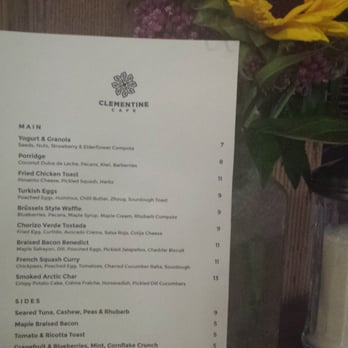 Clementine - Menu - Cafes Near Me - Winnipeg, Manitoba