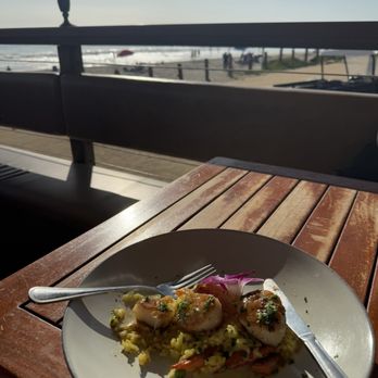 The Beachcomber - Picture of diver scallops risotto.  Really very well done and veggies added were extremely appropriate. - Seafood Near Me - Newport Beach, California