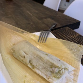 Factory Tamal - Salsa Verdes with Chicken Tamal - Mexican Near Me - New York, New York