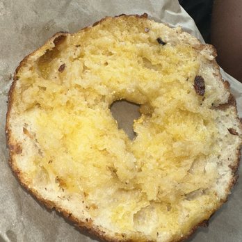 Courage Bagels - Plain Bagel w/ Butter & Honey - Bagels Near Me - Los Angeles, California