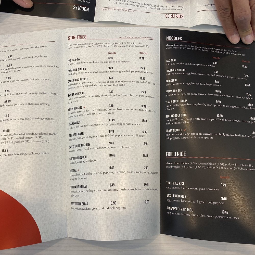 Chow Thai - Menu - Thai Near Me - Wilmington, North Carolina Chow Thai - Menu - Thai Near Me - Wilmington, North Carolina
