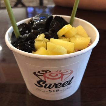 Sweet Sip - Red velvet rolled ice cream grass jelly and mango - Coffee & Tea Near Me - Boston, Massachusetts Sweet Sip - Red velvet rolled ice cream grass jelly and mango - Coffee & Tea Near Me - Boston, Massachusetts