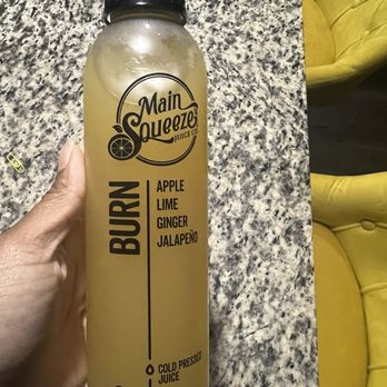 Main Squeeze Juice Co. - Burn: Apple, Lime, Ginger, Jalapeño - Juice Bars & Smoothies Near Me - Baton Rouge, Louisiana Main Squeeze Juice Co. - Burn: Apple, Lime, Ginger, Jalapeño - Juice Bars & Smoothies Near Me - Baton Rouge, Louisiana