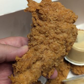 Krispy Krunchy Chicken - Oh yes, check the size of Krispy Krunchy Strips - American Near Me - Greenville, Texas
