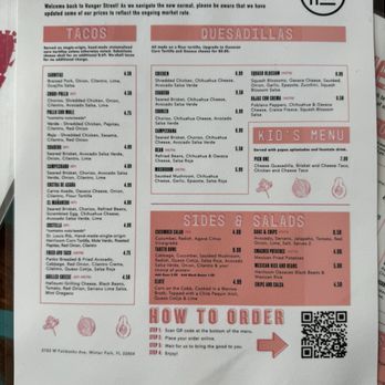 Hunger Street Tacos - Menu - Tacos Near Me - Winter Park, Florida Hunger Street Tacos - Menu - Tacos Near Me - Winter Park, Florida