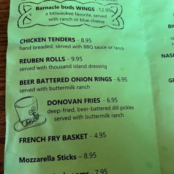 McKiernan's Irish Pub - Menu - Irish Pub Near Me - Milwaukee, Wisconsin McKiernan's Irish Pub - Menu - Irish Pub Near Me - Milwaukee, Wisconsin