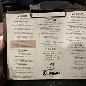 WALDHAUS - Menu 10/28/23 - Pubs Near Me - Banff, Alberta WALDHAUS - Menu 10/28/23 - Pubs Near Me - Banff, Alberta