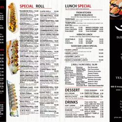 Sakura Hibachi & Sushi Restaurant - New Menu