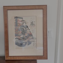 Gray Cat Frame Shop - Just one of the eight pieces I had framed