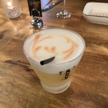Bodegon No 69 - Signature cocktail, basically a whisky sour with tequila and lime instead of lemon and whisky. - Latin American Near Me - Pasadena, California