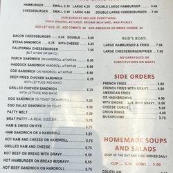 Bud Willman's - Menu page 1, July 2024