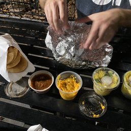 Chips and salsa and queso