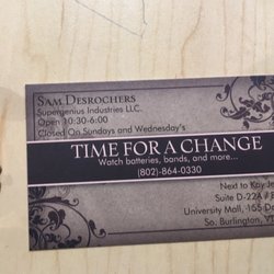 Time For A Change - Needed the back of my watch put on after changing my battery myself. It took maybe 2 seconds & was charged 9!!!