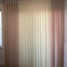 Mike did great job on the curtains and blinds.
