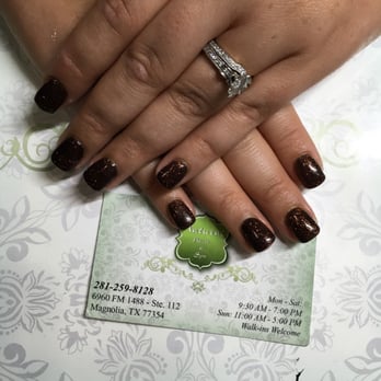 Natural Nails & Spa - Simple Halloween nails. Another beautiful job by Misa. - Nail Salons Near Me - Magnolia, Texas