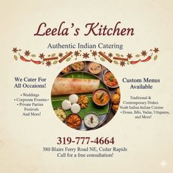 Leela's Kitchen - A picture I saved from their Facebook page, because it has their address and phone number