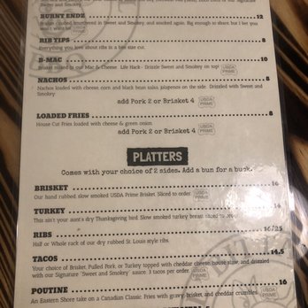 Lil' Bitta Bull  BBQ - Menu - Barbeque Near Me - Cambridge, Maryland