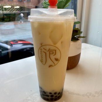 BeauTea - Jasmine milk tea with boba - Bubble Tea Near Me - Washington, DC, District of Columbia BeauTea - Jasmine milk tea with boba - Bubble Tea Near Me - Washington, DC, District of Columbia