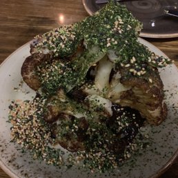 Roasted cauliflower, caramelised miso, furikake
