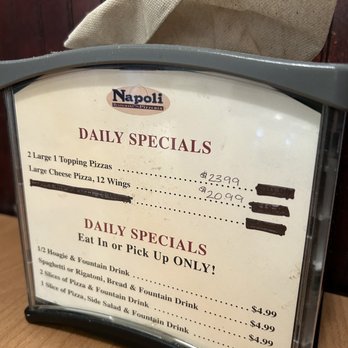 Napoli Pizza - Daily specials!!! - Pizza Near Me - Du Bois, Pennsylvania Napoli Pizza - Daily specials!!! - Pizza Near Me - Du Bois, Pennsylvania