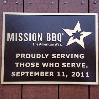 Mission BBQ - Plaque just outside the front door. This place really honors those who have served! - Southern Near Me - Charlottesville, Virginia Mission BBQ - Plaque just outside the front door. This place really honors those who have served! - Southern Near Me - Charlottesville, Virginia
