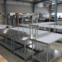 Heavy-duty commercial work tables in stock and ready for real kitchen prep and daily use.
