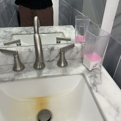 Gross sink in private bathroom