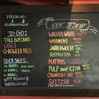 Walkabout Brewing - Rotating listing of beers, although the Workers pale ale and Jabberwocky are staples - Breweries Near Me - Medford, Oregon