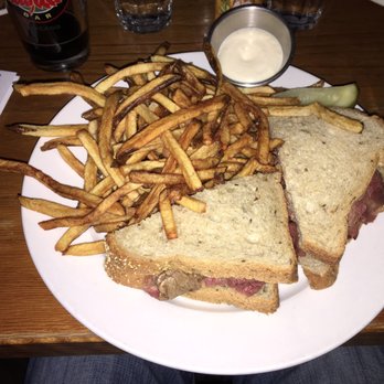 Hopleaf Bar - Grass - Fed Brisket Sandwich with fries - Gastropubs Near Me - Chicago, Illinois Hopleaf Bar - Grass - Fed Brisket Sandwich with fries - Gastropubs Near Me - Chicago, Illinois