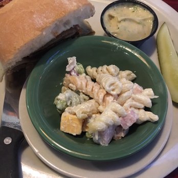 Kurtev's Backyard Grill and Bar - Instead of fries I got the pasta salad. Really good! - New American Near Me - Fond du Lac, Wisconsin