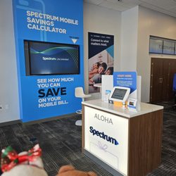 Spectrum - Sign in on the tablet