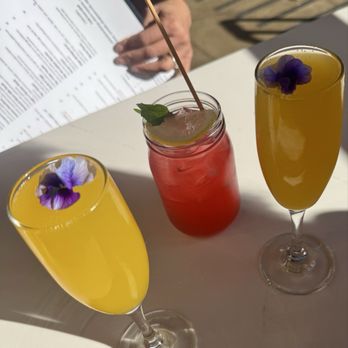 Eggy’s Neighborhood Kitchen - Mango mimosas and berry lemonade - Breakfast & Brunch Near Me - Berkeley, California Eggy’s Neighborhood Kitchen - Mango mimosas and berry lemonade - Breakfast & Brunch Near Me - Berkeley, California
