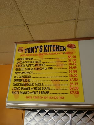 Menu photo 7 Tony's Kitchen Chicago, IL