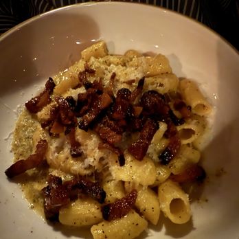 Roma Cafe - Rigatoni all Carbonara * - Italian Near Me - Portland, Maine Roma Cafe - Rigatoni all Carbonara * - Italian Near Me - Portland, Maine