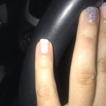 Sunny Nail Shop - The nails were all shaped differently, and some extremely uneven like this pinky. Frustrating ! - Nail Salons Near Me - Oakland, New Jersey Sunny Nail Shop - The nails were all shaped differently, and some extremely uneven like this pinky. Frustrating ! - Nail Salons Near Me - Oakland, New Jersey