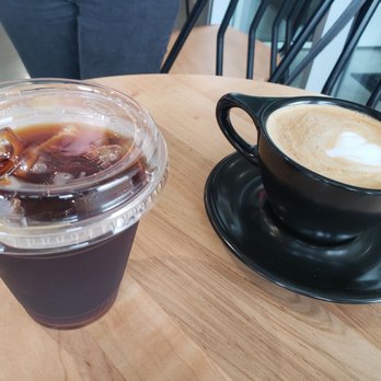 Squibb Coffee Bar - Cold brew and cardamom rose latte - Coffee & Tea Near Me - Grand Rapids, Michigan