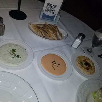 Skorpios - Complimentary pita with dipping sauces - Lounges Near Me - New York, New York