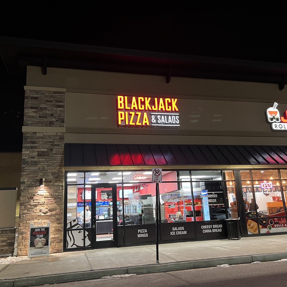exterior of restaurant at night