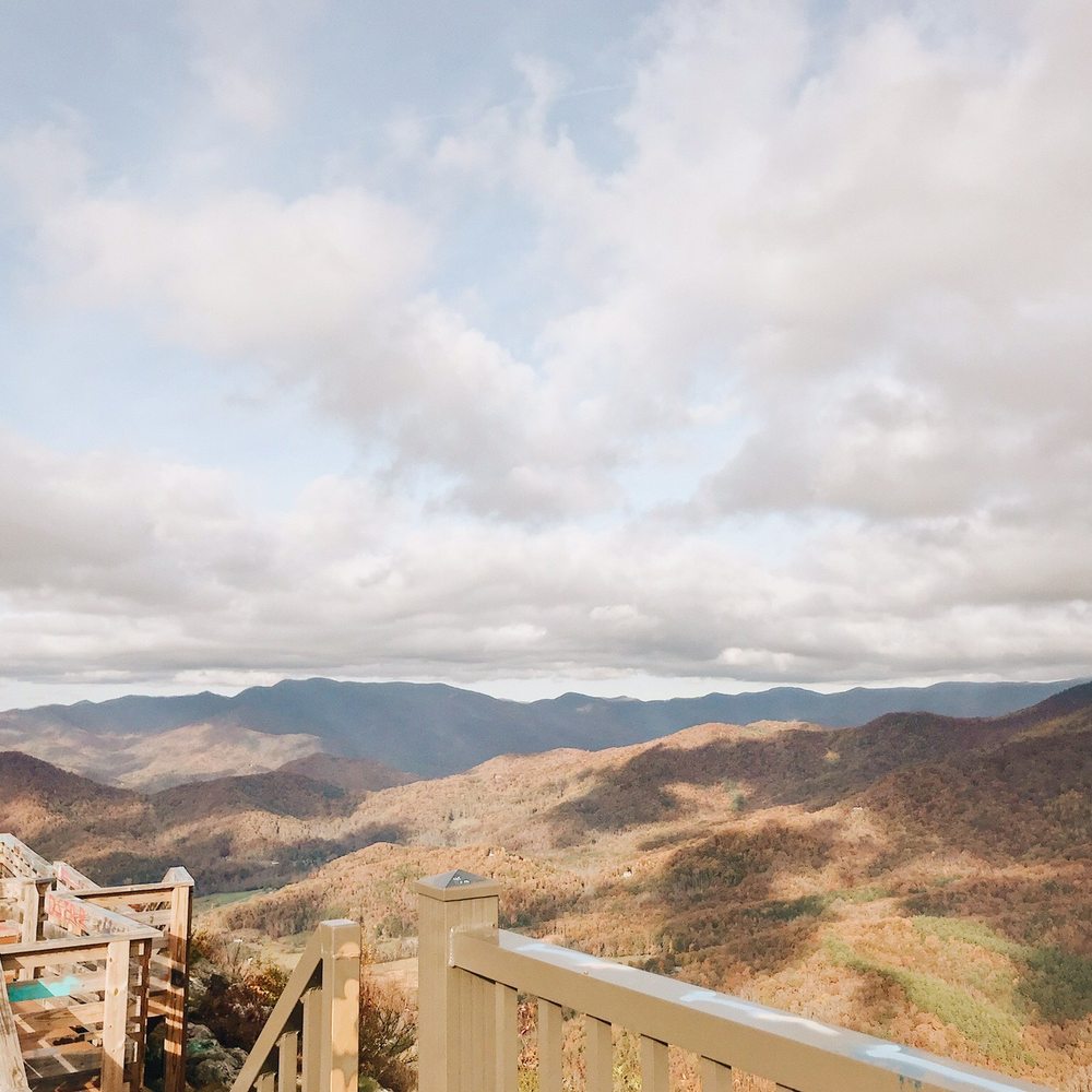 Bell Mountain - You can see the shadow of the clouds over the mountains! - Parks Near Me - Hiawassee, Georgia